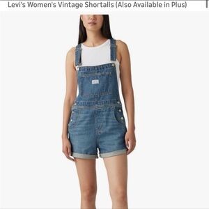 Levi's Women's Blue Denim Shortalls